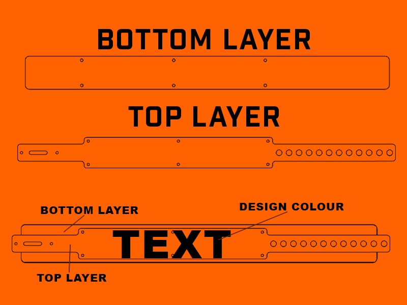 Blockout Custom Word Collar