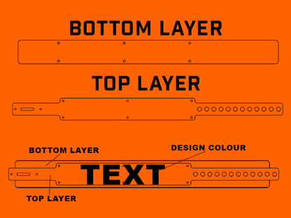 Blockout Custom Word Collar